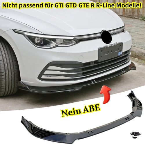 Frontlippe glanzschwarz für - glanzschwarz,